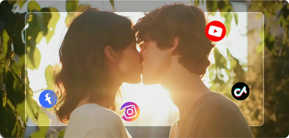 AI kissing video generator