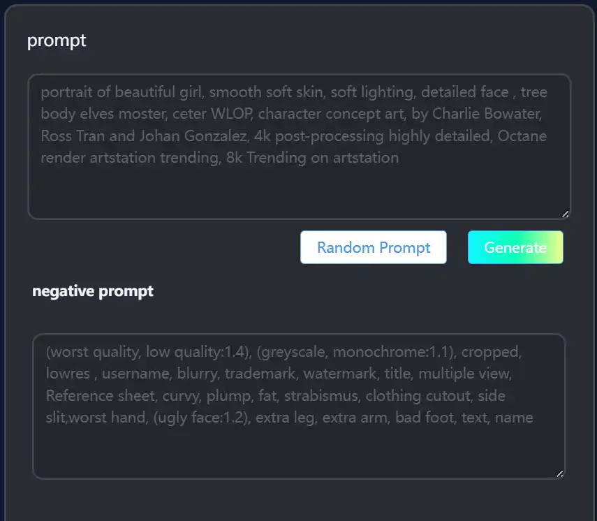 Use text prompts to specify the type of face you want, including details like gender, age, and facial features. This helps ensure the generated image matches your vision.