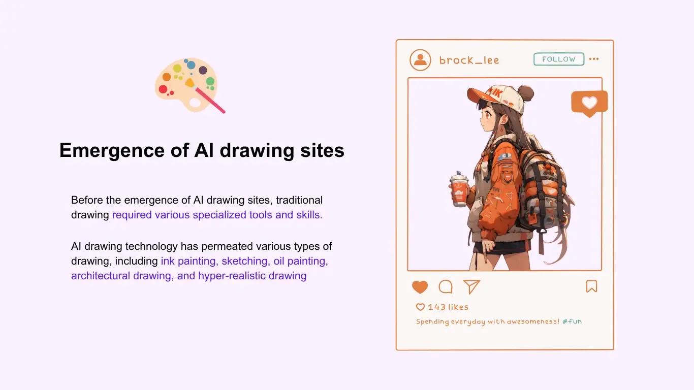 Emergence of AI drawing sites