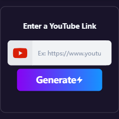 Enter a YouTube Link